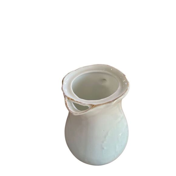 Vintage Cloud Creamer Gold Blue White 535 Mark 4 Inch Unique Collectors Piece - Picture 8 of 13